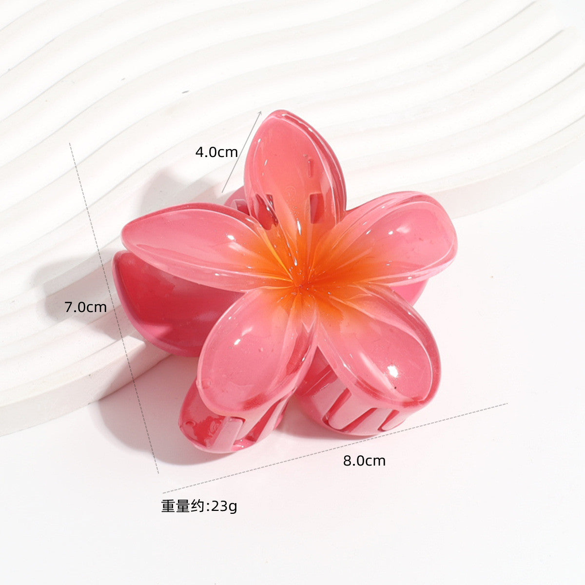 Wholesale Colorful Acrylic Egg Flower Women's Head DIY Shark Clip Hairpin Jewelry