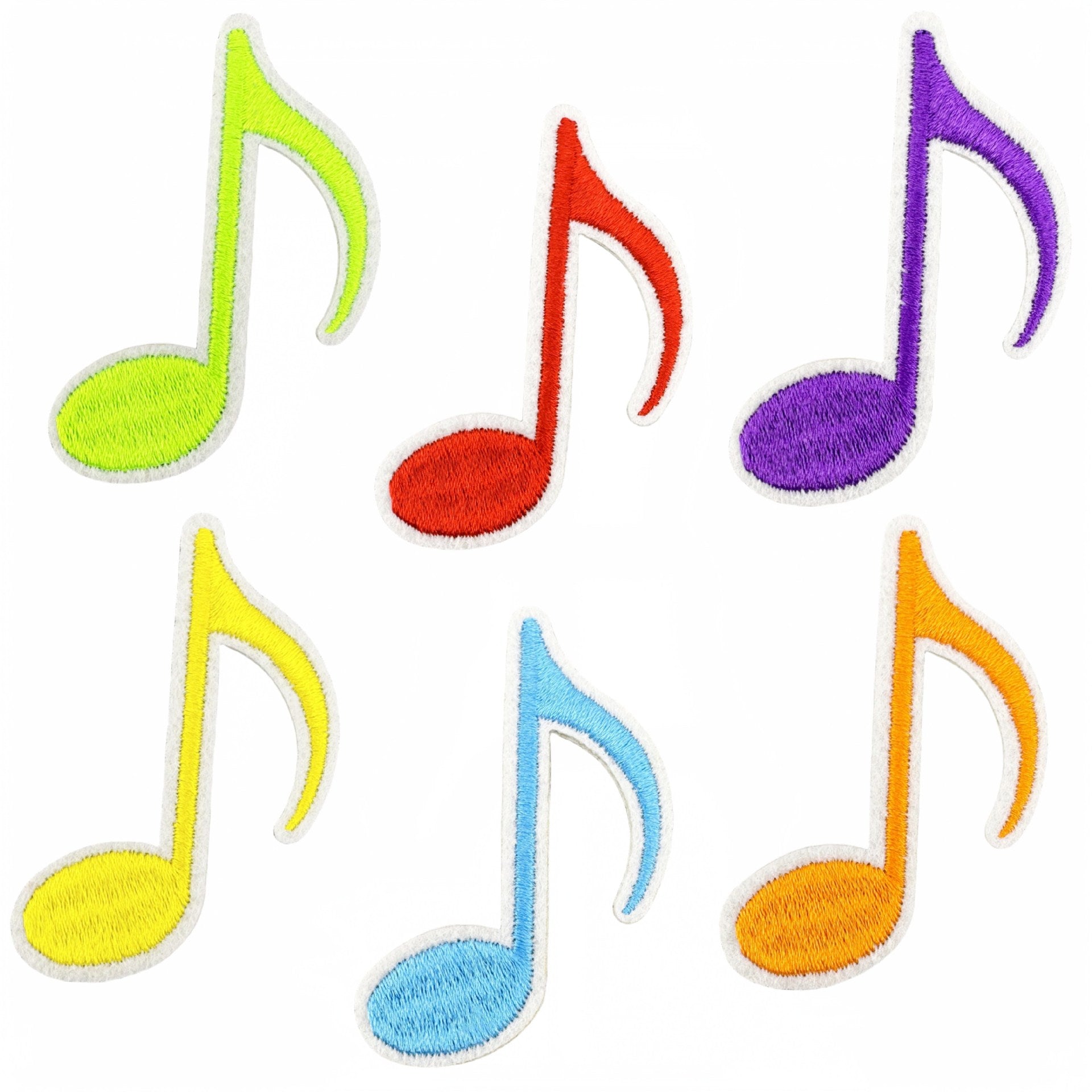 Wholesale Fashion Musical Note Iron On Cloth Patches For DIY Clothing Decoration Boutique Accessory