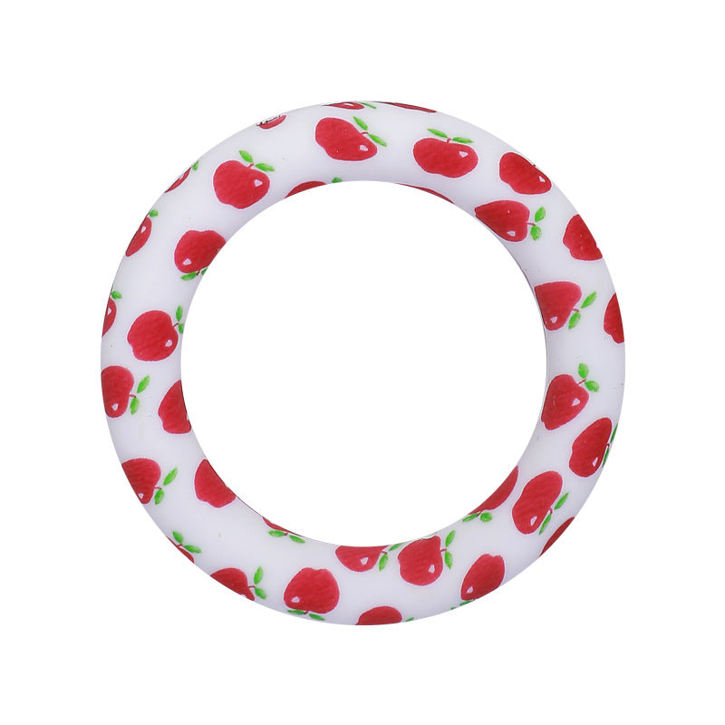 Wholesale 20PCS 65mm Leopard Print Silicone Ring Accessories