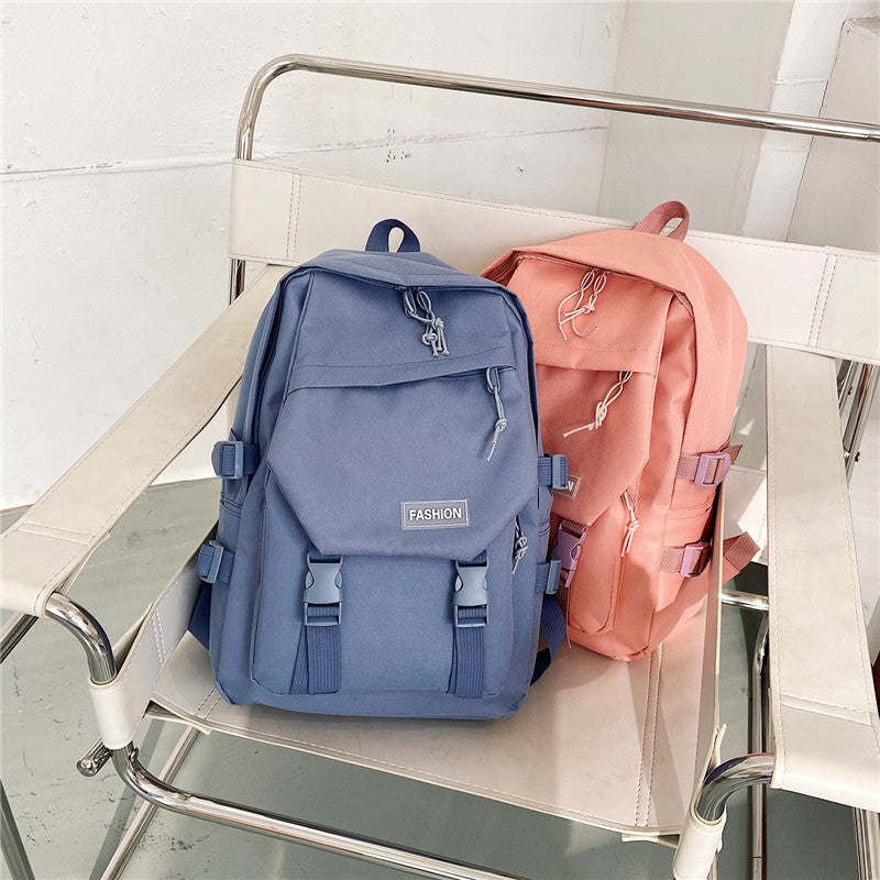 Wholesale Simple Solid Color Oxford Cloth Backpack