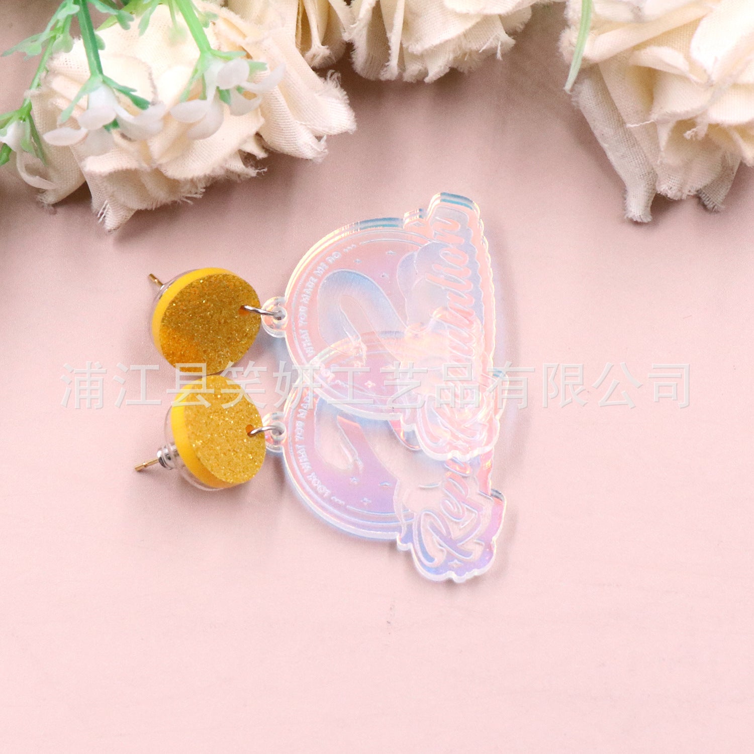 Wholesale Laser Repulalion Acrylic Earrings