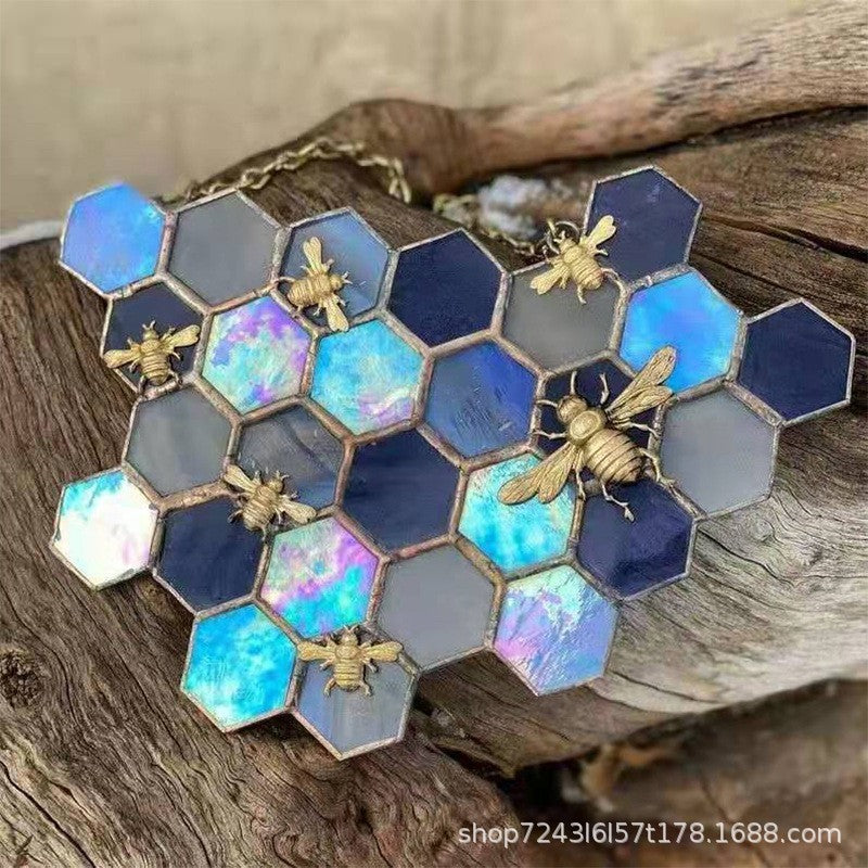 Wholesale Colorful Honeycomb Pendant Holiday Gift Creative Decoration
