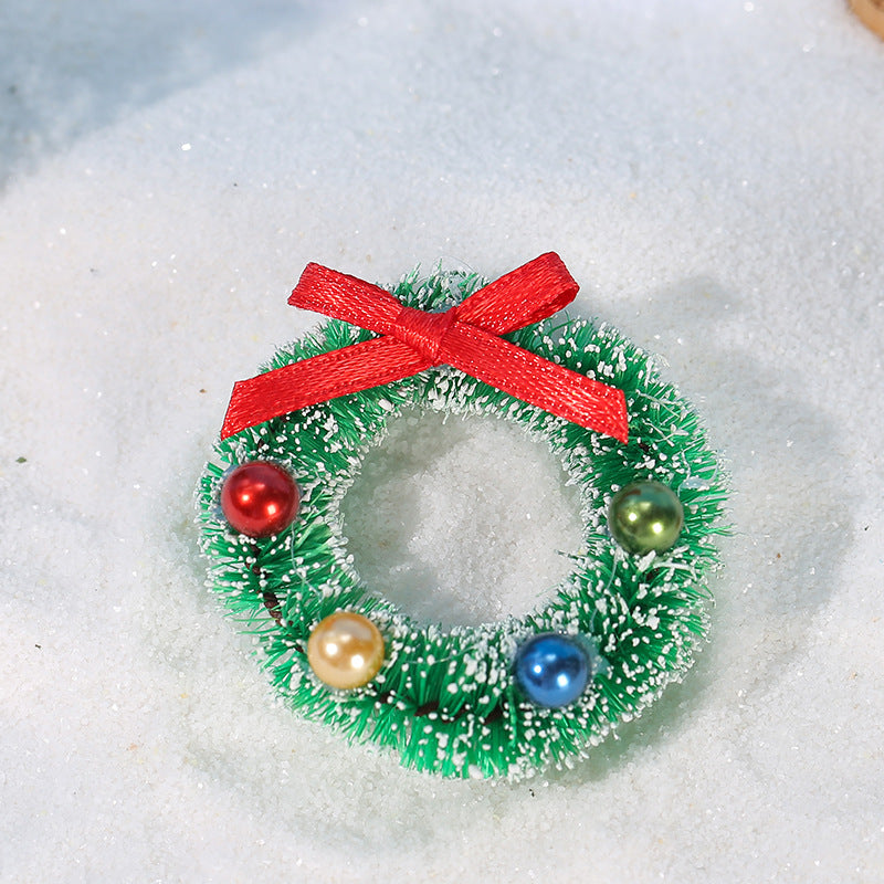 Wholesale Christmas decoration micro landscape snow scene resin ornaments