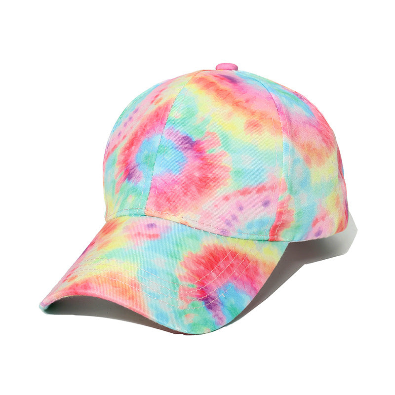 Wholesale Hip Hop Visor Tie Dye Polyester Baseball Cap