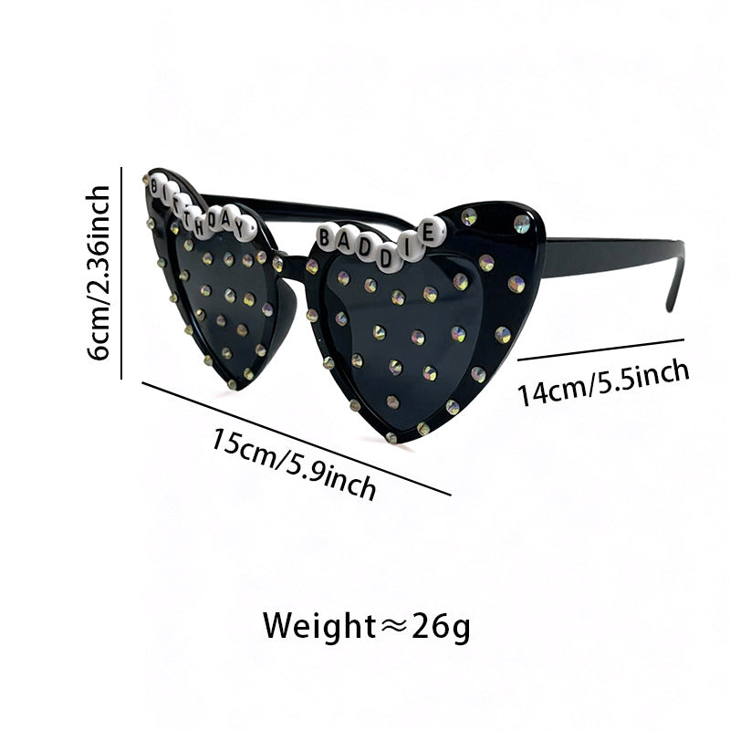 Wholesale Party Heart Earrings Men' s/ women' s sunglasses