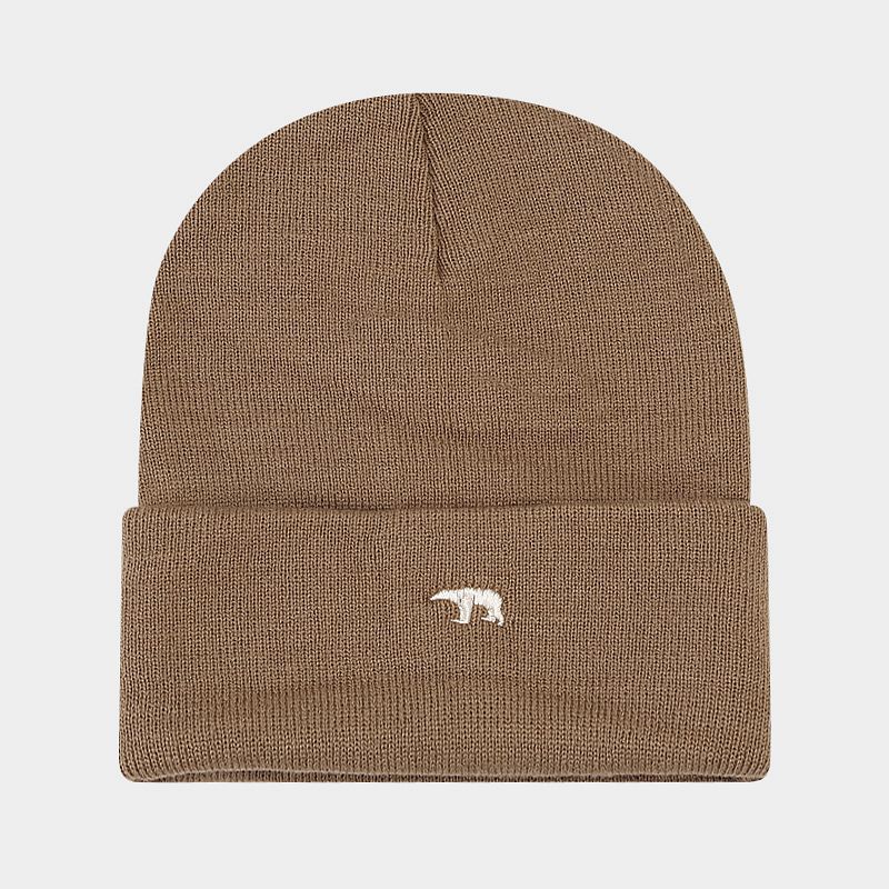 Wholesale Bear Embroidery Thickened Warm Winter Woolen Knitted Hat