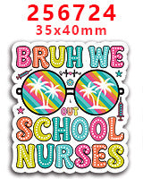 Wholesale Random 30pcs Pink Christmas Nurses' Day Acrylic Flatback