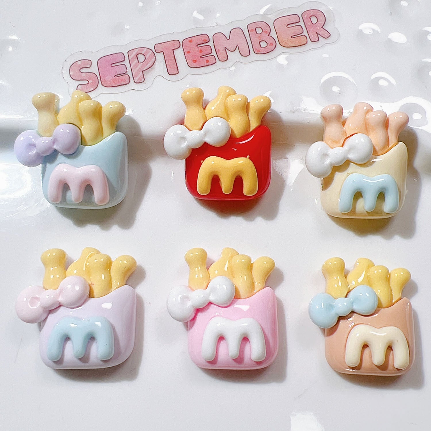 Wholesale 20pcs resin accessories diy handmade material shoe flower cream glue stationery