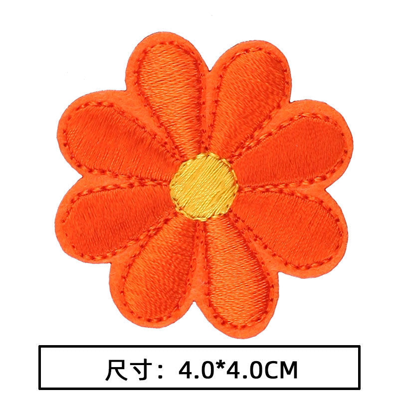 Wholesale 10pcs Hot sale cute flower series cloth patch colorful rose patch