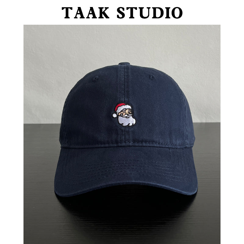 Wholesale Santa embroidery baseball cap children autumn and winter all-match red cap couple