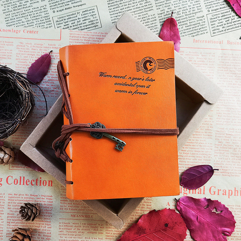Wholesale Thickened Strap Kraft Paper Creative Imitation Leather Vintage Notebook