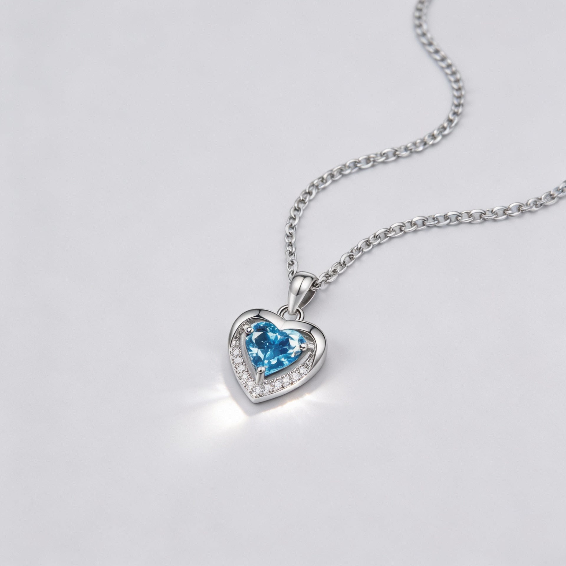 Wholesale Titanium steel necklace for women with micro inlaid full zircon,  light luxury style