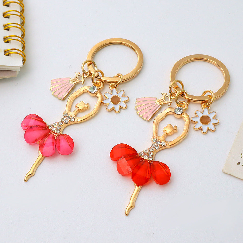 Wholesale Elegant Ballerina Girl Keychain