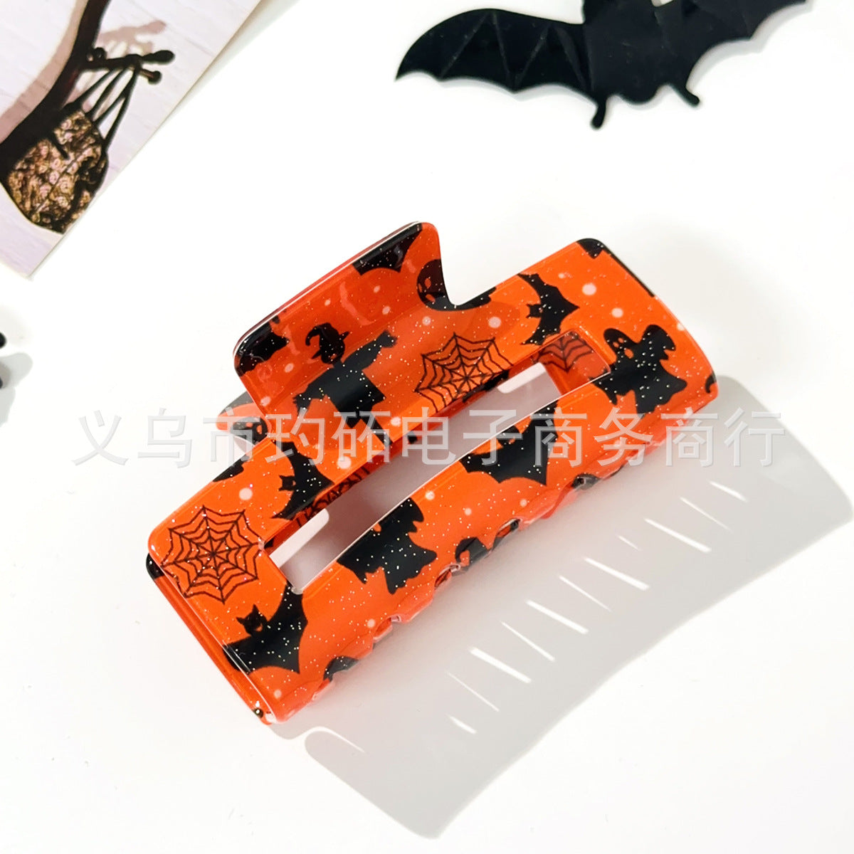 Wholesale  Skull Bat Ghost Square Grab Clip