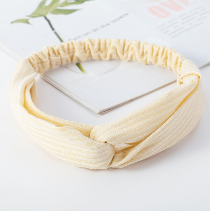 Wholesale Knitted Headband Face Wash Hair Band Solid Color Elastic Hair Band Yoga Sports Hair Band Headband Women