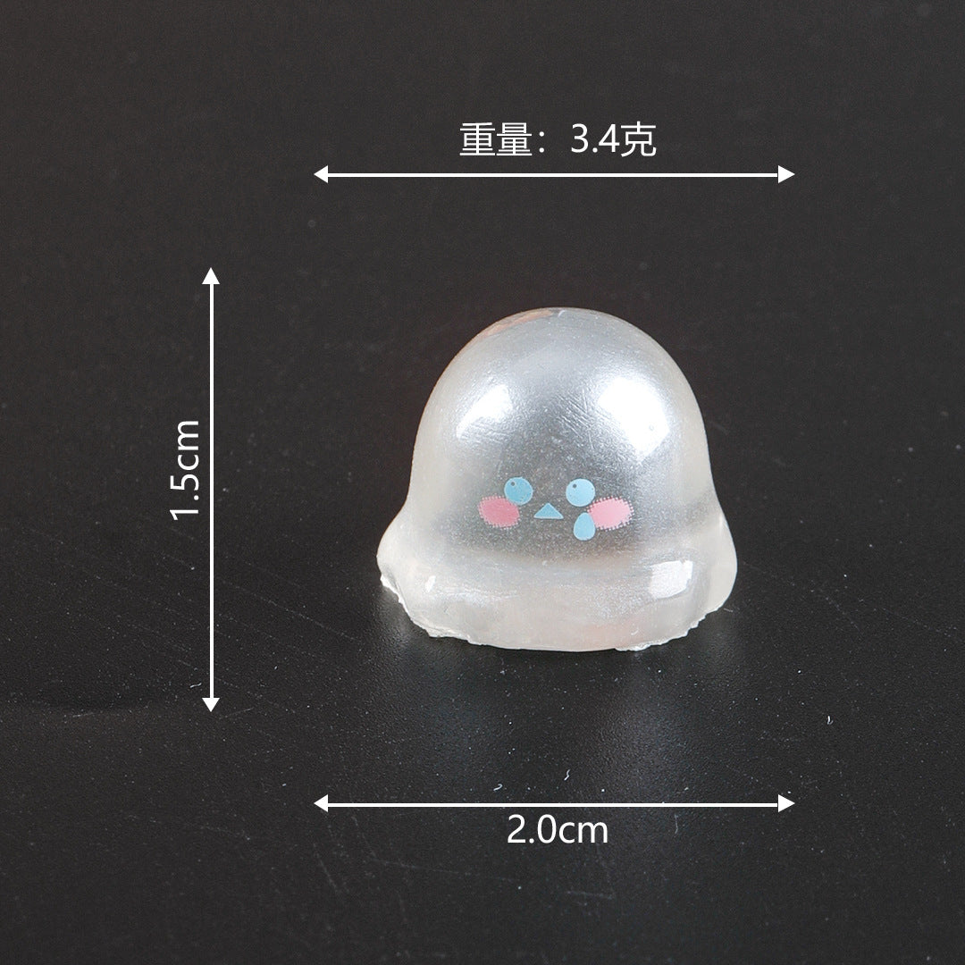 Wholesale Resin Glow-in-the-dark Ghost Figurine Cartoon  Decorative Ornament for Home Car Desk