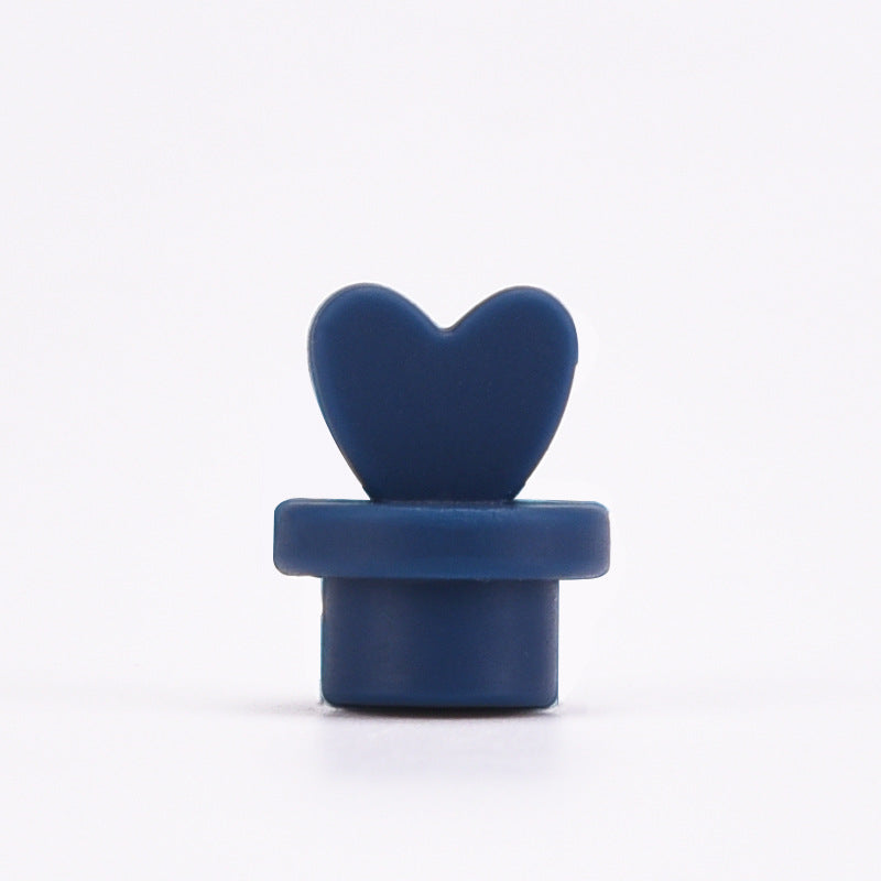 Wholesale Silicone Love Straw Cup Decorative Love Seal Plug