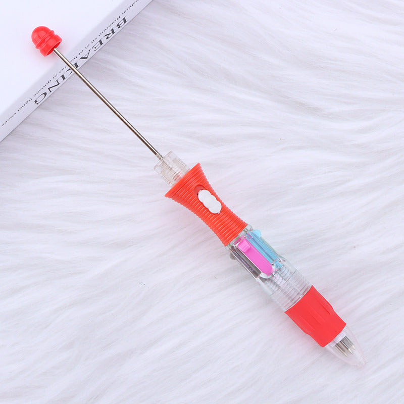 Wholesale LED Light DIY Four-color Visible Transparent Underlined Markers, Press The Ballpoint Pen For Beadable For DIY For Craft