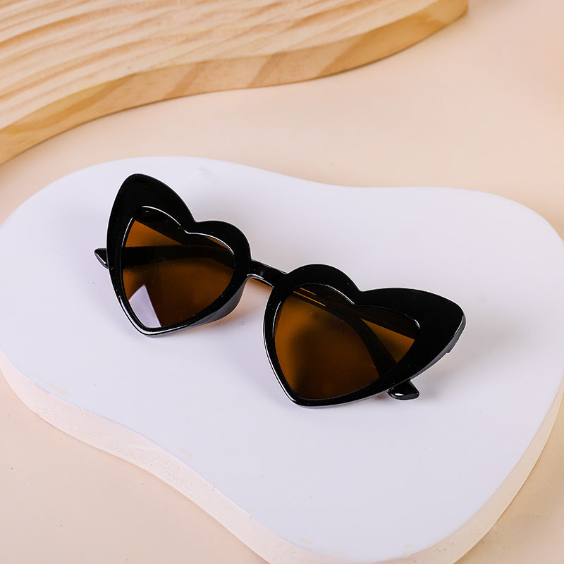 Wholesale heart sunshade children's sunglasses