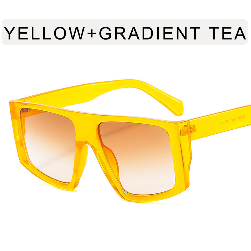 Wholesale PC Jelly Color Large Frame Sunglasses