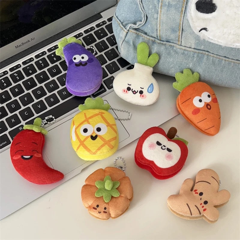 Wholesale Fun cartoon vegetables and fruits keychain