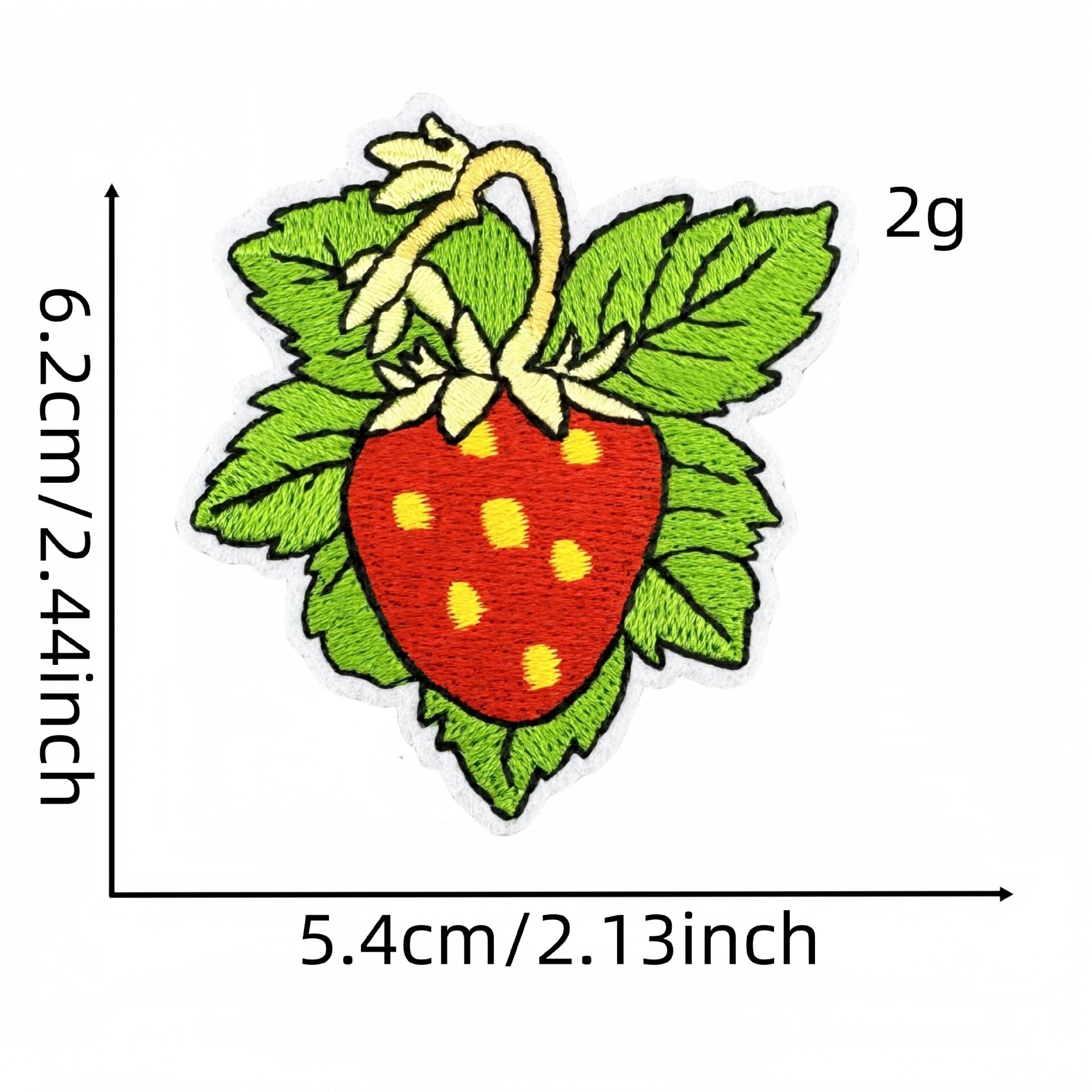 Wholesale Cartoon Strawberry Embroidery Cloth Patch  Embroidery Patch Accessories
