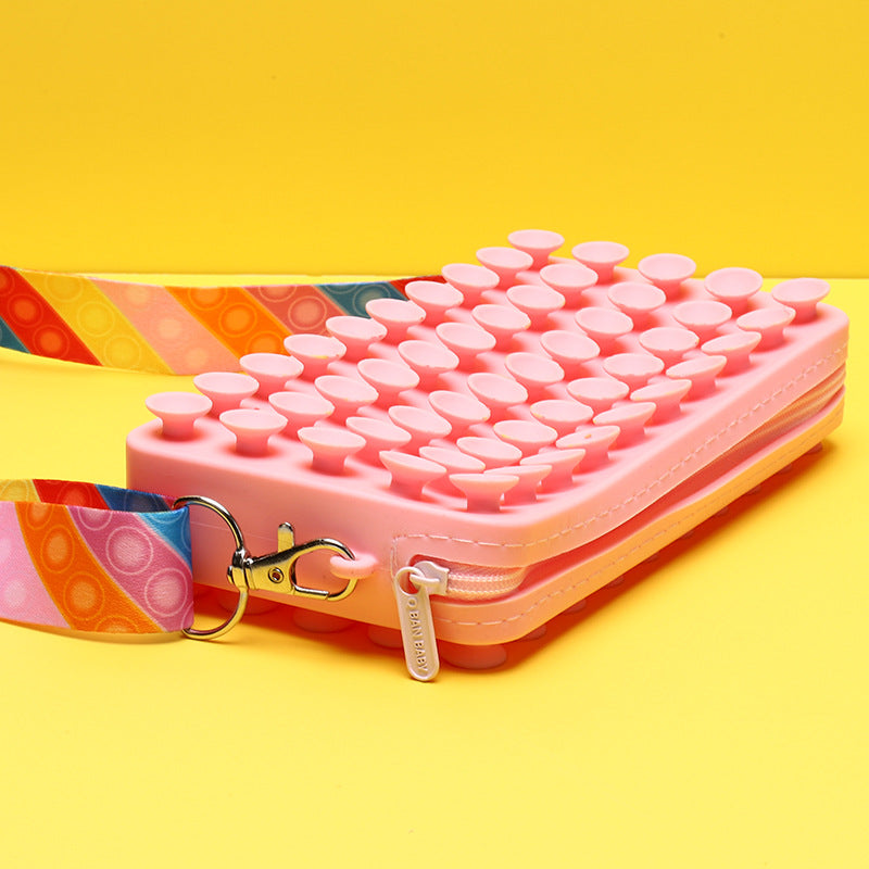 Wholesale Silicone Decompression Suction Cup Pen Bags
