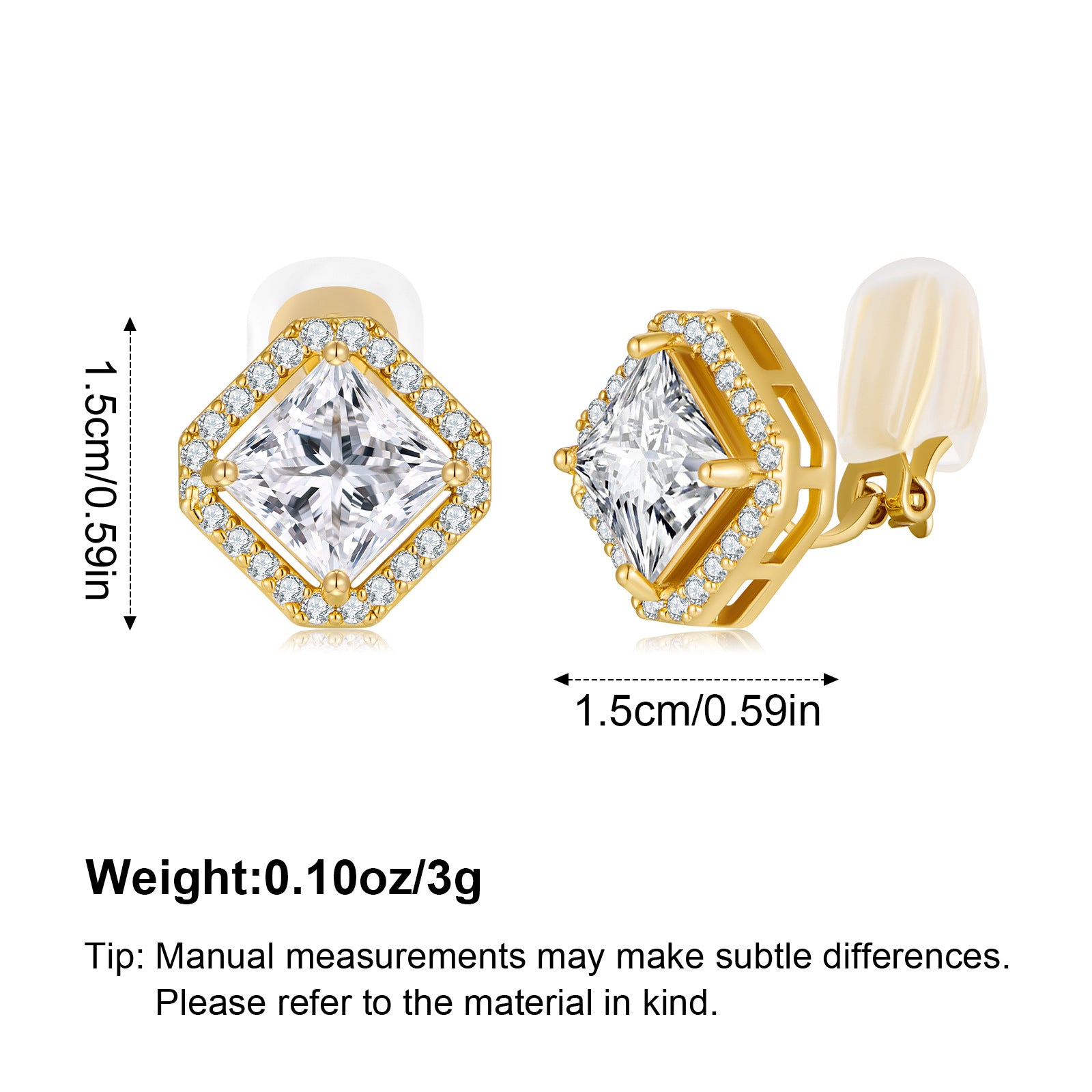Wholesale Love zircon copper plated genuine earrings