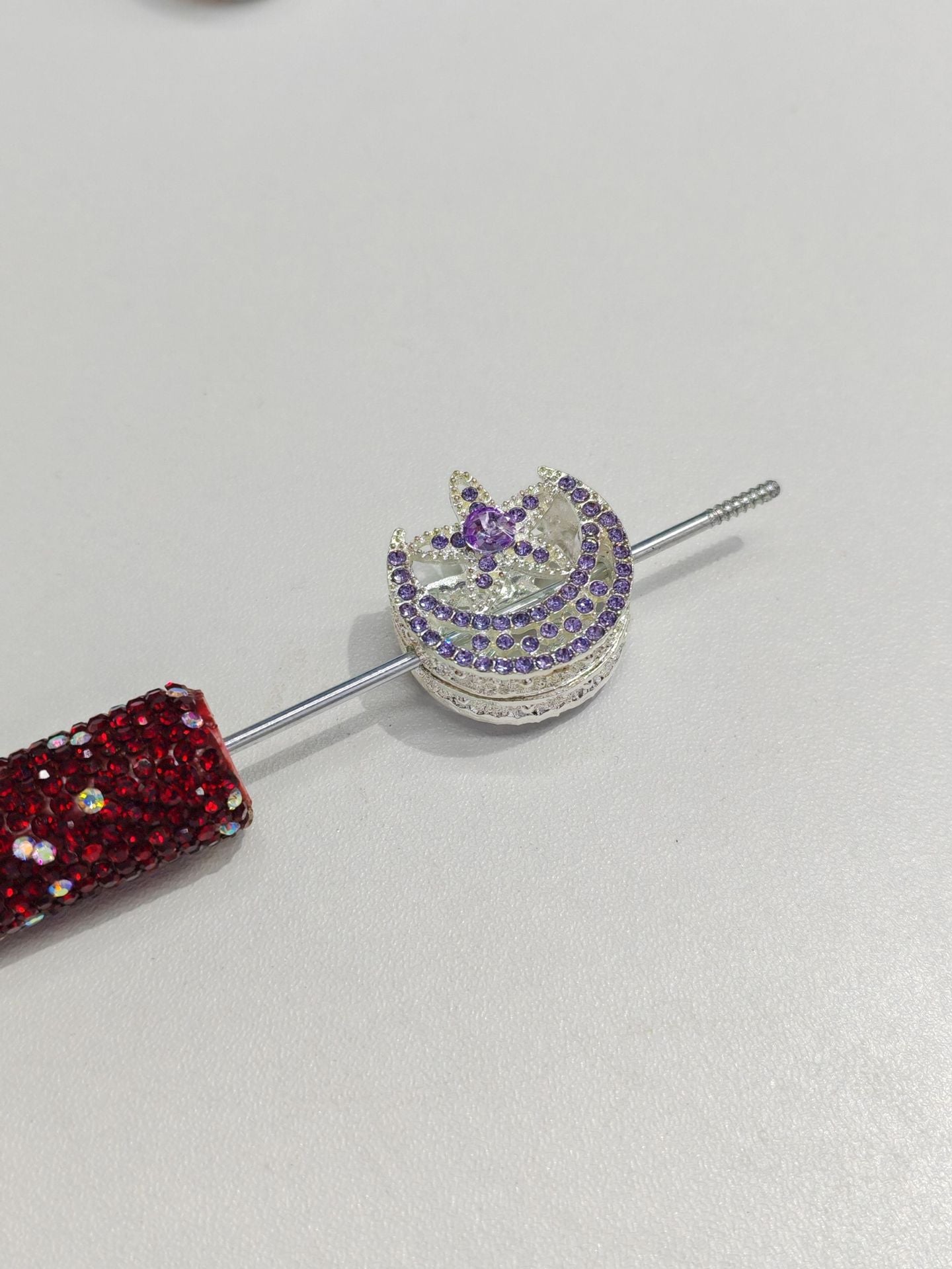 Wholesale 10pcs colored hollow star moon alloy beads