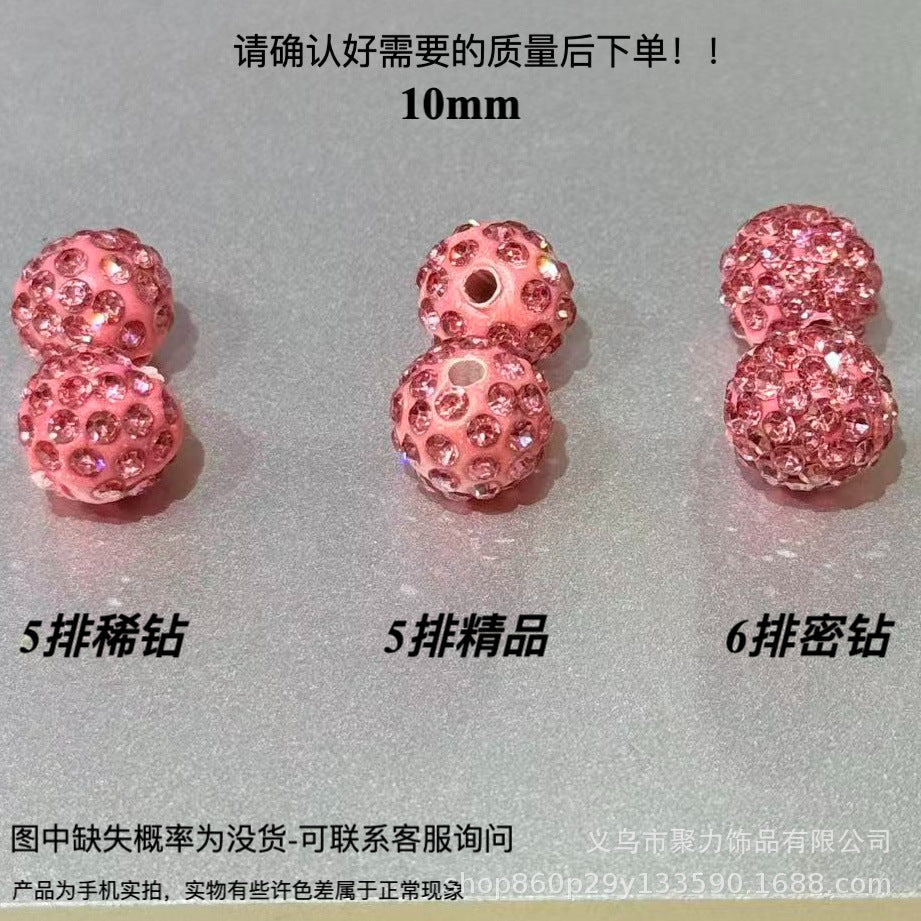Wholesale 100pcs Polymer Clay Diamond Beads Loose Spacer Beads For DIY Jewelry Making Trendy Fashion Accessory For Resale