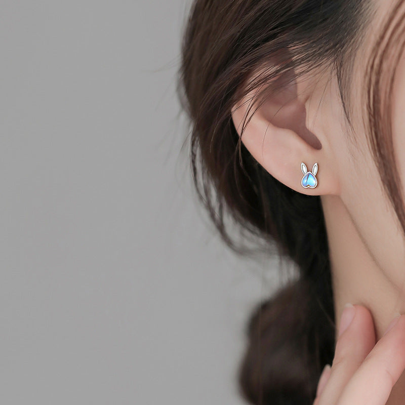 Wholesale Year of the Rabbit zodiac year 925 sterling silver Earrings