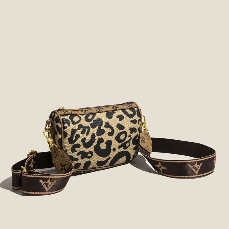 Bolsa de mensajero de leopardo de Pu al por mayor