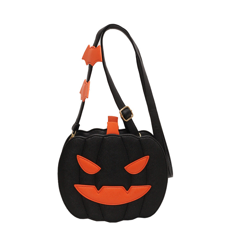 Wholesale pumpkin handbag women' s shoulder crossbody bag