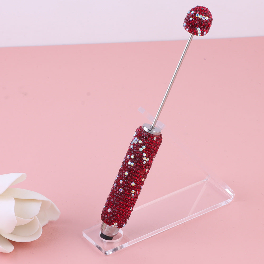 Wholesale  Live Hot Selling Color Touch Screen Pen Drill Pen Ceramic Mud Full Diamond Beaded Pen DIY Beaded Ballpoint Pen Heavy Industry Pen