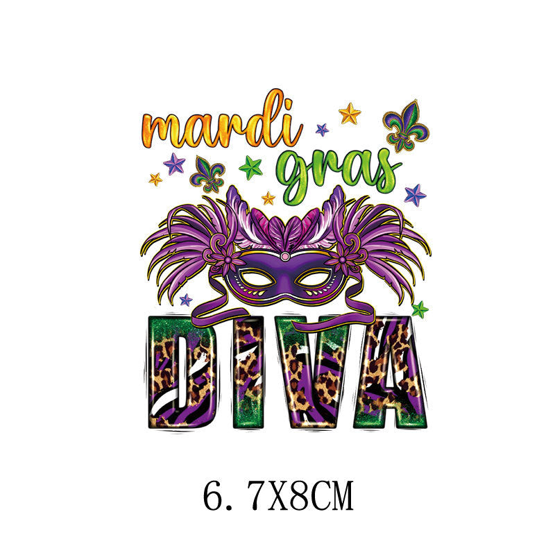 Wholesale Carnival Printed Hot Stamps   UV DTF Ready to Press Transfers Wraps