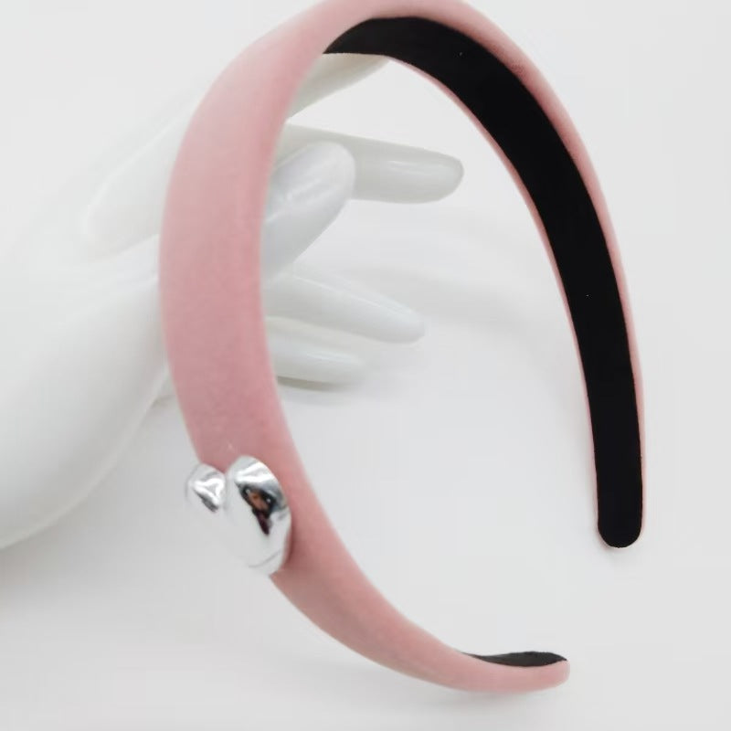 Wholesale Valentine's Day Love Fabric Hair Band Women's  Fabric Wide Edge Headband