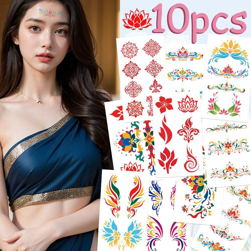 Wholesale 10 pcs/ pack  stickers holiday party party face stickers arm stickers