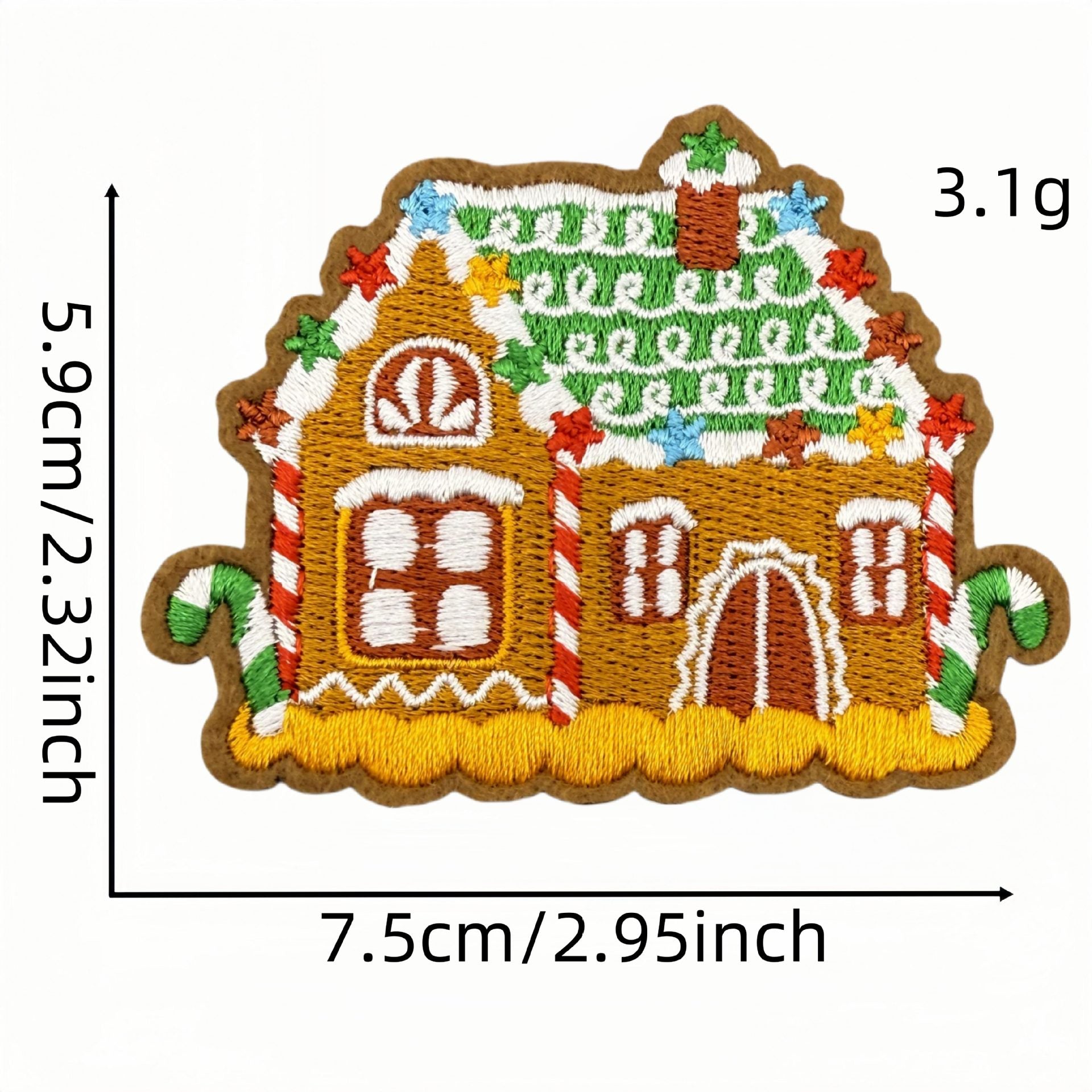 Wholesale Cartoon Christmas embroidery patch accessories ironing hot melt adhesive