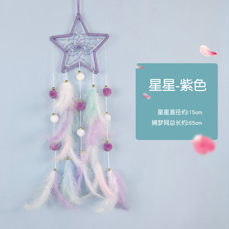 Wholesale Feather Woven Dream Catcher Pendant