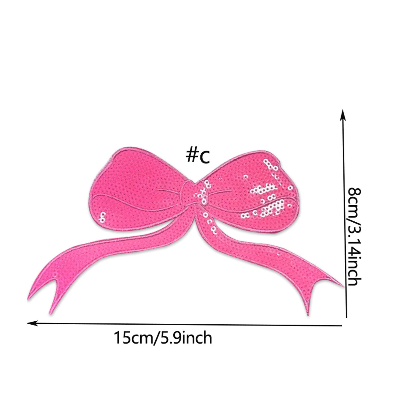 Wholesale Bow embroidery  fabric appliqué  sequins