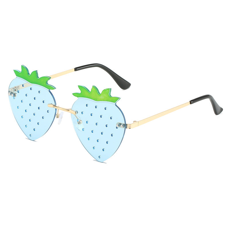 Wholesale Funny Strawberry Shape Street Fashion Sunglasses