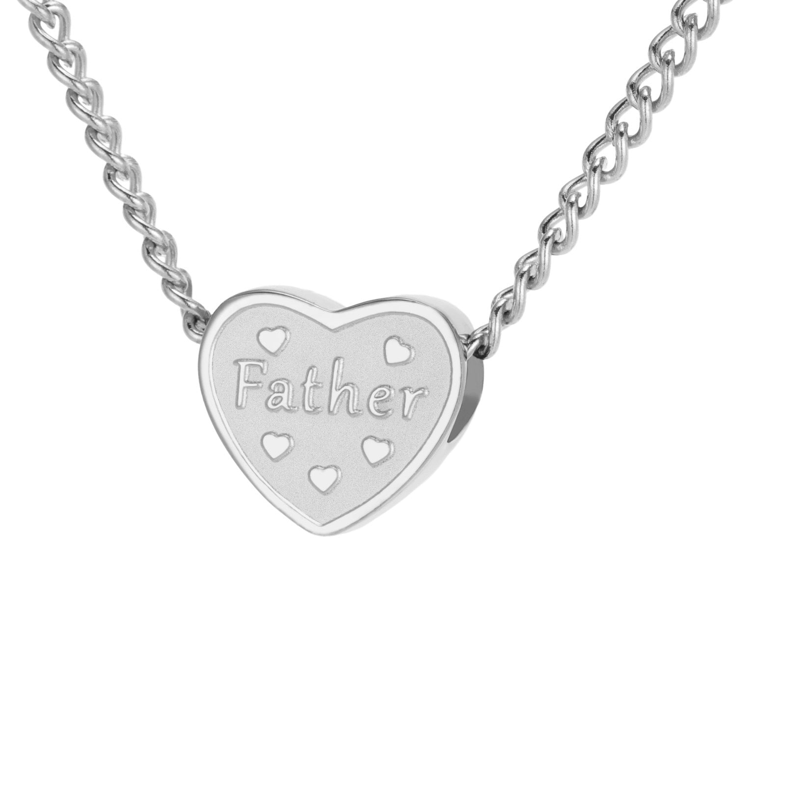 Wholesale Cross-border hot-selling stainless steel cut titanium steel love necklace