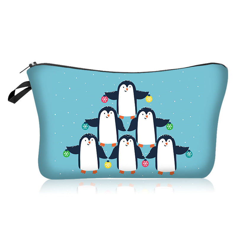 Wholesale Christmas Polyester Cosmetic Bag