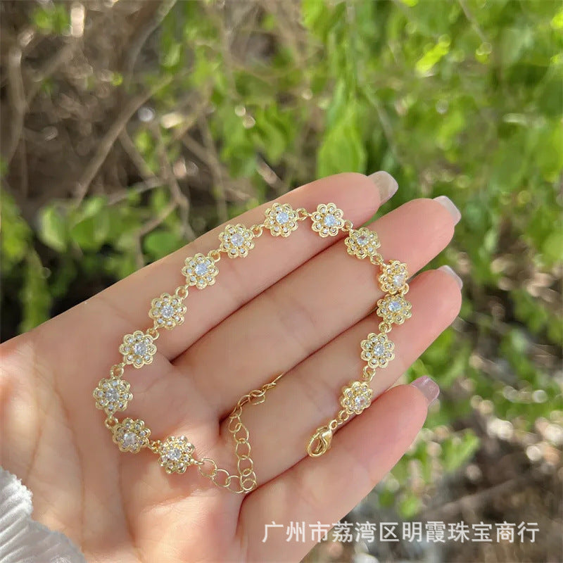 Wholesale Diamond Encrusted Zircon Bracelet