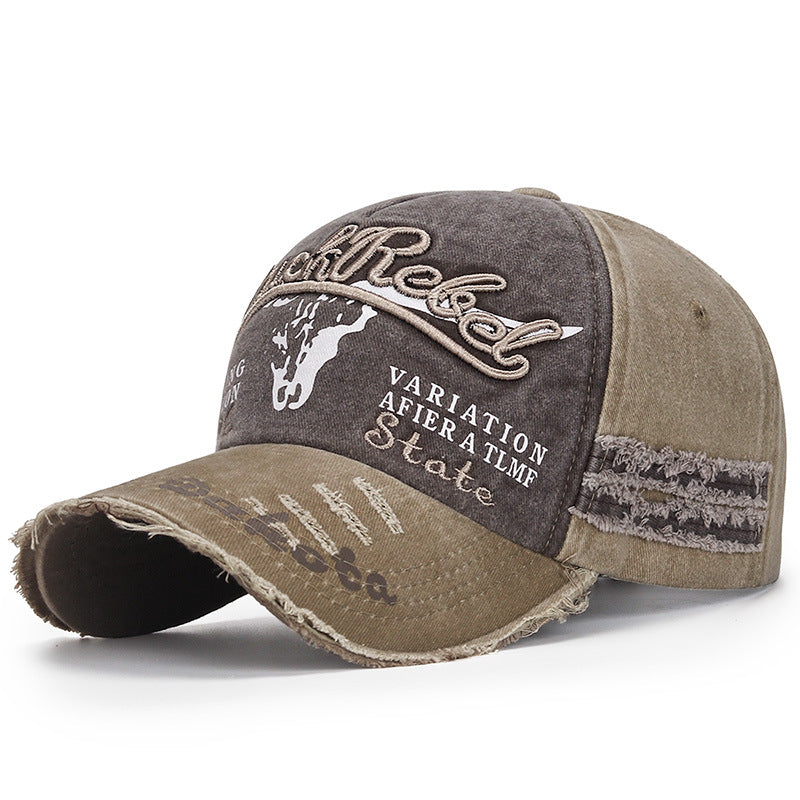 Wholesale Coated Washed Edge Damaged Old Baseball Cap