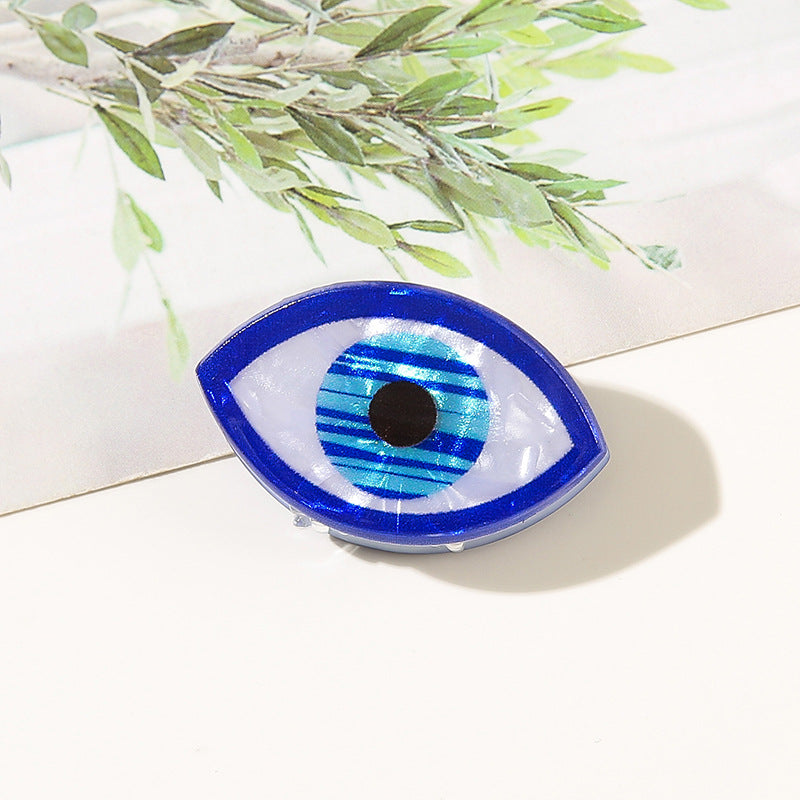 Wholesale Round Evil Eye Hair Clip Acrylic Claw Clip Bohemian Greek Style Fashion Hair Accessory For Women Resale