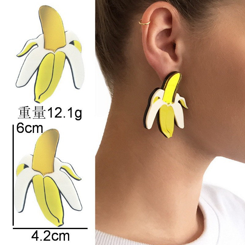 Wholesale Acrylic fruit vegetable Dragon Fruit  earrings