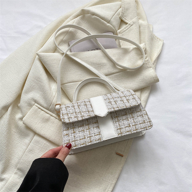 Wholesale PU Casual Plaid Small Square Bag