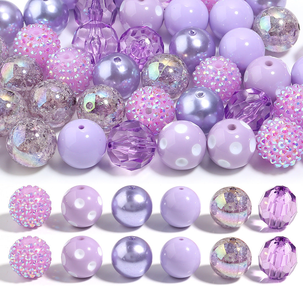 Wholesale 12pcs Candy resin stripe beads 20mm color resin round beads