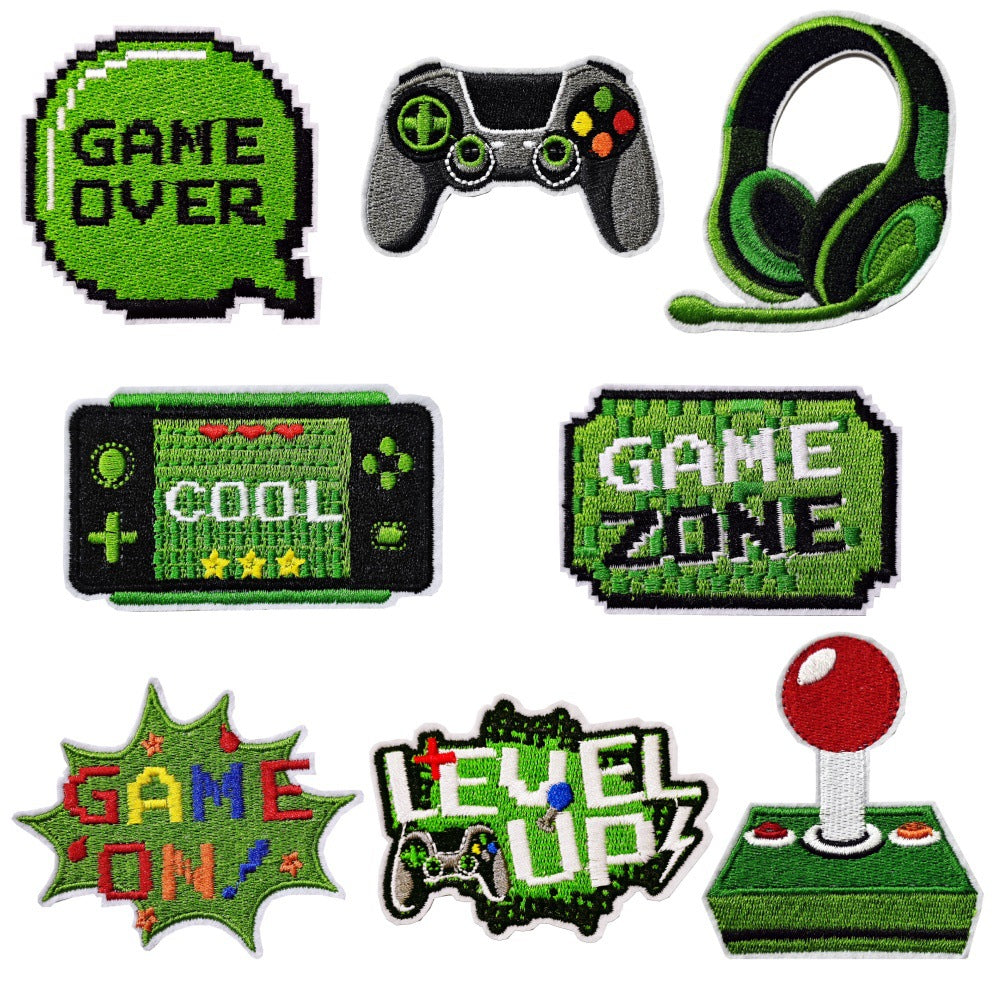 Wholesale Cartoon Game Embroidered Patches Decorative Fashion Accessory For Kids Clothing